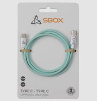 Kabel USB tip C-M<=>USB tip C-M 1.0m - SBOX 60W 480Mbps - zeleni Kabel USB tip C-M<=>USB tip C-M 1.0m - SBOX 60W 480Mbps - zeleni