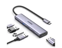 USB HUB UGREEN Revodok 105, 3xUSB-A, 1xUSB-C 100W PD, 1xHDMI
