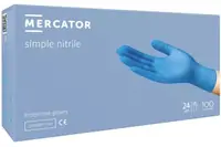 SAN. Rukavice nitrilne L 100/1 plave Mercator Simple