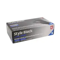 SAN. Rukavice nitrilne S 100/1 crne Style