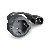 Kabel naponski IEC C14 male - SCHUKO CEE 7/3 (F) socket , 0.15m GEMBIRD Kabel naponski IEC C14 male - SCHUKO CEE 7/3 (F) socket , 0.15m GEMBIRD