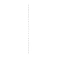 Spirala plastična za uvez do  20 listova  6mm 100/1 okrugla bijela