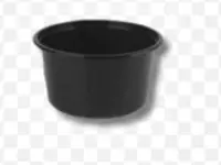 KON. Posuda PP za umak 80ml, 100/1, crna (590)