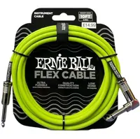 Kabel Instr. Ernie Ball 6465 Green Flex Straight/Angle, 3M