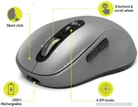 Port miš EXPERT Bluetooth & MAC, punjivi, sivi Port miš EXPERT Bluetooth & MAC, punjivi, sivi