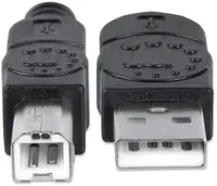 Manhattan kabel USB-A/USB-B M/M,za printer,5m,crni