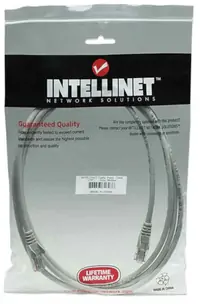Intellinet Cat5e, CCA, U/UTP, PVC, RJ45,1.5m, sivi