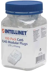 Intellinet konektor, UTP, CAT6, RJ45, 100 kom