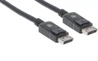 Manhattan kabel DP-DP M/M, 4K@60Hz, 2m, crni