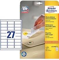 Etiketa laser/inkjet/copy odljepljiva bijela 63,5x29,6 Zweckform L4737 25/1 Etiketa laser/inkjet/copy odljepljiva bijela 63,5x29,6 Zweckform L4737 25/1