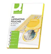 Folija za plastificiranje A4  80mic 100/1 sjajna Q-Connect