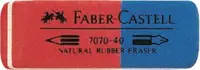 Gumica za brisanje kaučuk Faber-Castell 7070-40 187040 crveno-plava