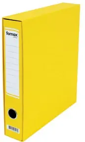 Registrator A4 uski Fornax Office žuti s kutijom