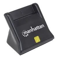 Card reader MANHATTAN Upright za Smart kartice - USB, black