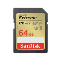Memorijska kartica Secure Digital  64GB SANDISK Extreme SDXC V30 UHS-I U3