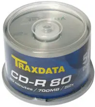 CD-R medij TRAXDATA 700MB 52x speed Spindle  50/1